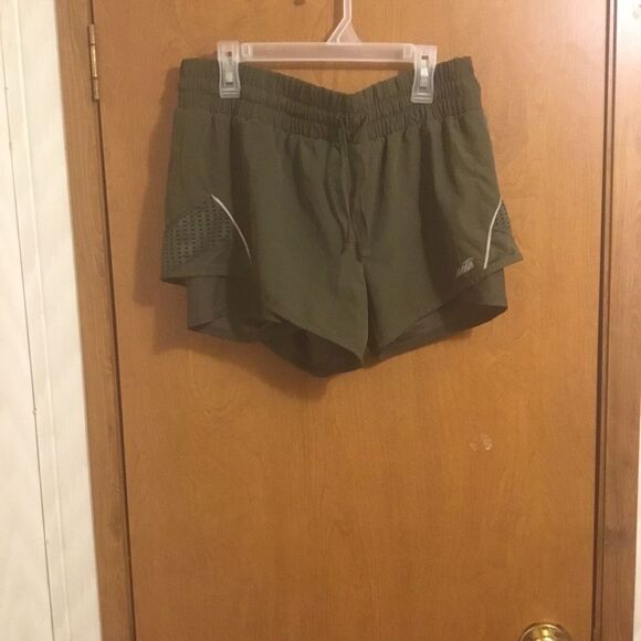 Avia Pants - Avia Olive Green Women's Athletic Shorts S